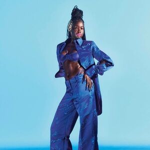 H&M Blue Graffiti Shitt